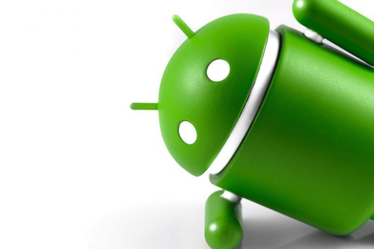 Il simbolo di Android che sbuca da un angolo