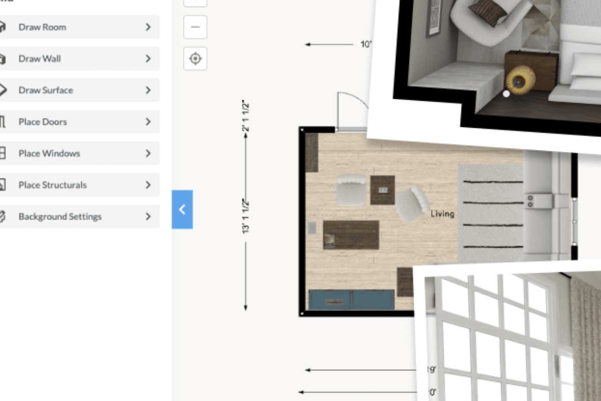 Un progetto fatto con la app Floorplanner