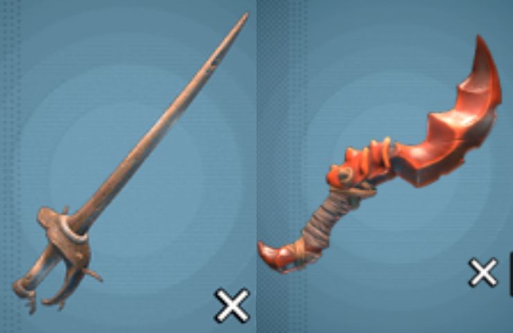 due armi affiancate di grounded 2