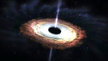 Una rappresentazione di un buco nero