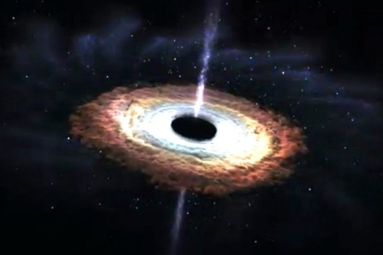 Una rappresentazione di un buco nero