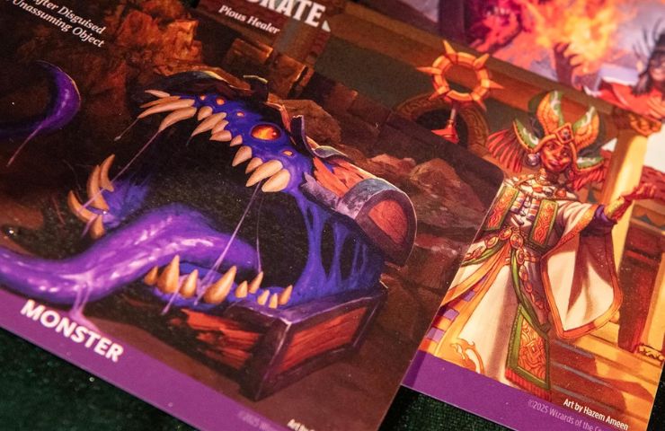 alcune carte mostro dello starter set di dungeons and dragons