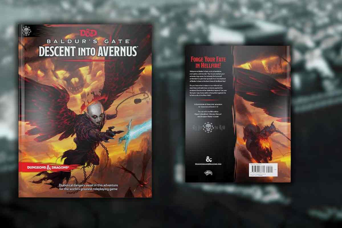 Dungeons & Dragons Baldur’s Gate: Descent into Avernus fronte e retro