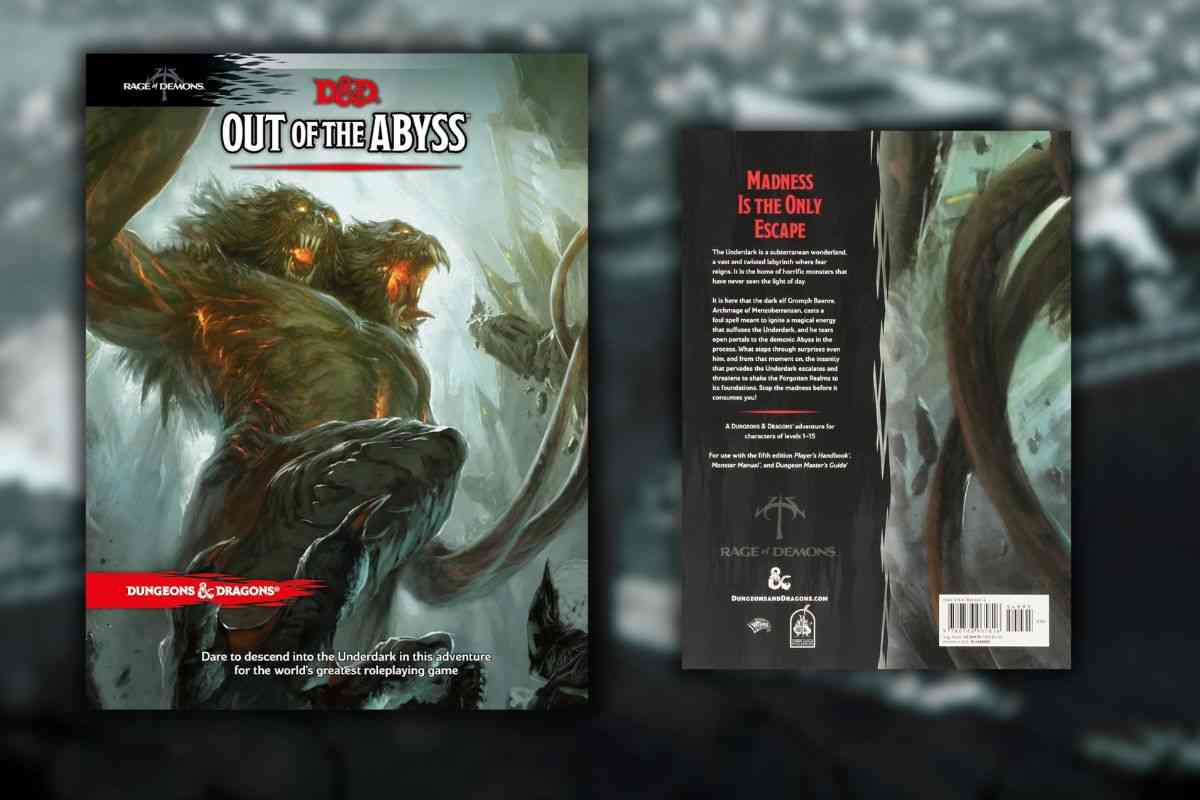 Dungeons & Dragons: Out of the Abyss: Rage of Demons fronte e retro