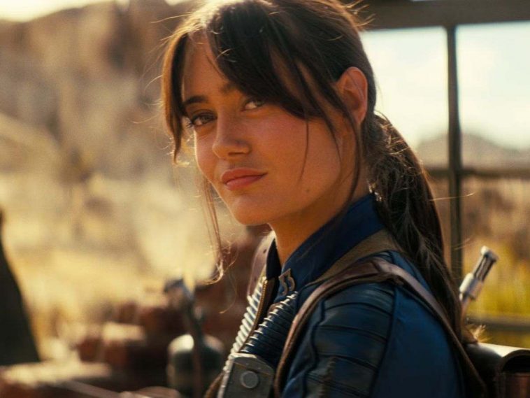 primo piano di Ella Purnell in una scena di Fallout stagione 2