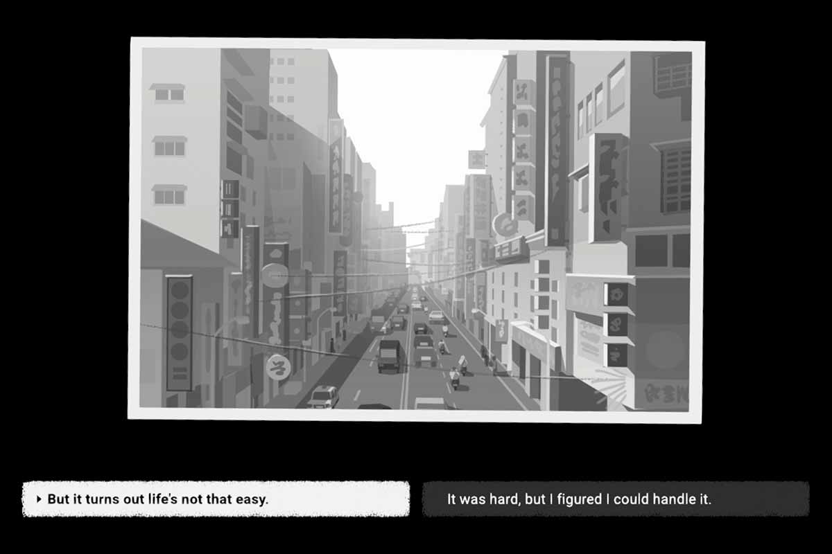 foto di una città in bn