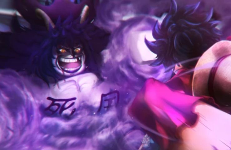 key art di fruit battlegrounds con rufy versione roblox