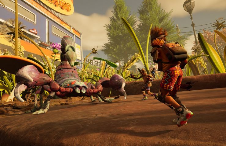 screenshot di grounded 2 con lotta contro uno scorpione