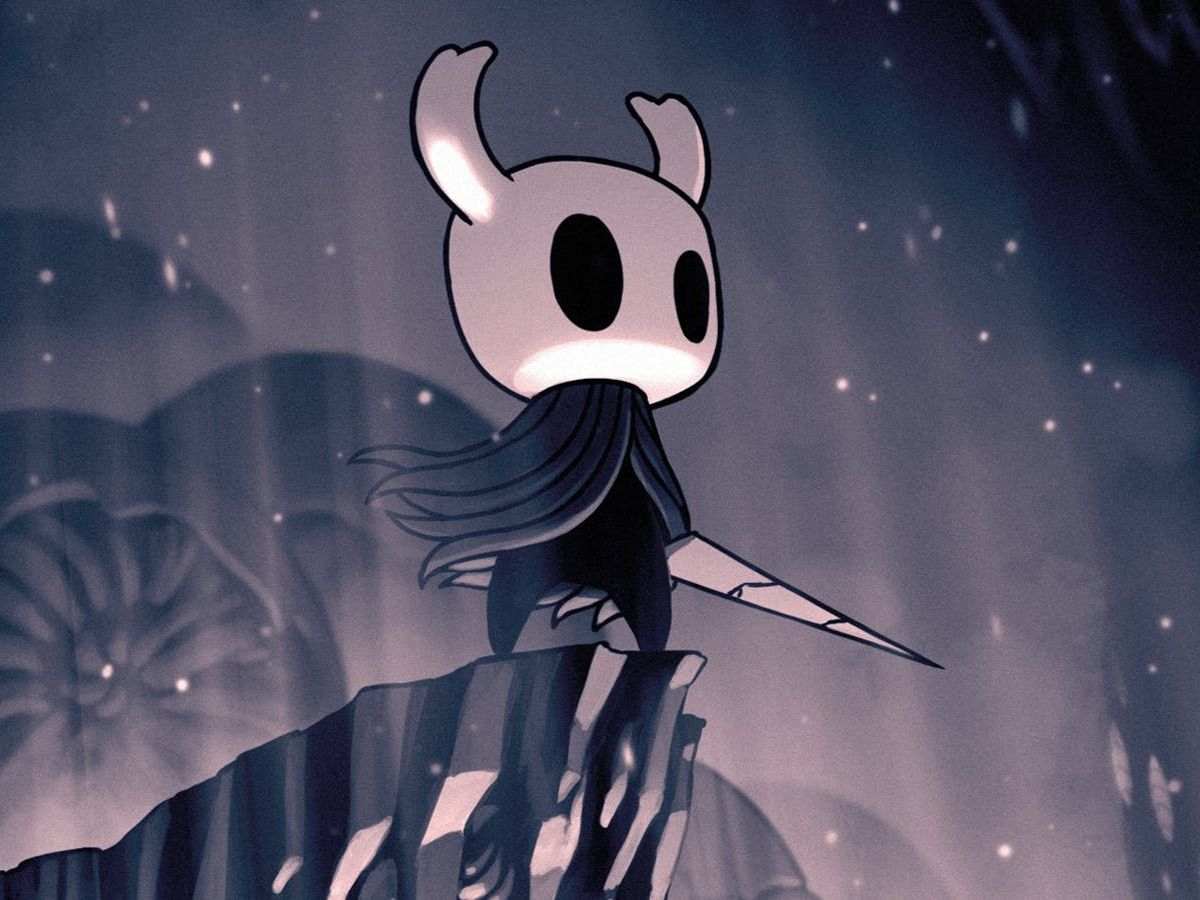 cavaliere con testa da insetto che troneggia su punta di montagna