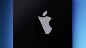 Il simbolo della Apple coperto per metà