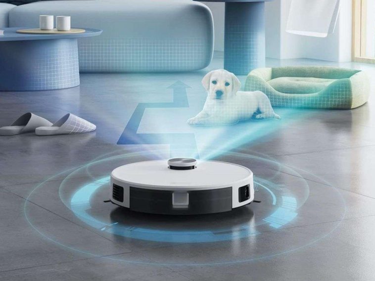 LEFANT M1 Robot Aspirapolvere Lavapavimenti con cane e ciabatte