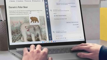 mani persona mentre scrive su laptop