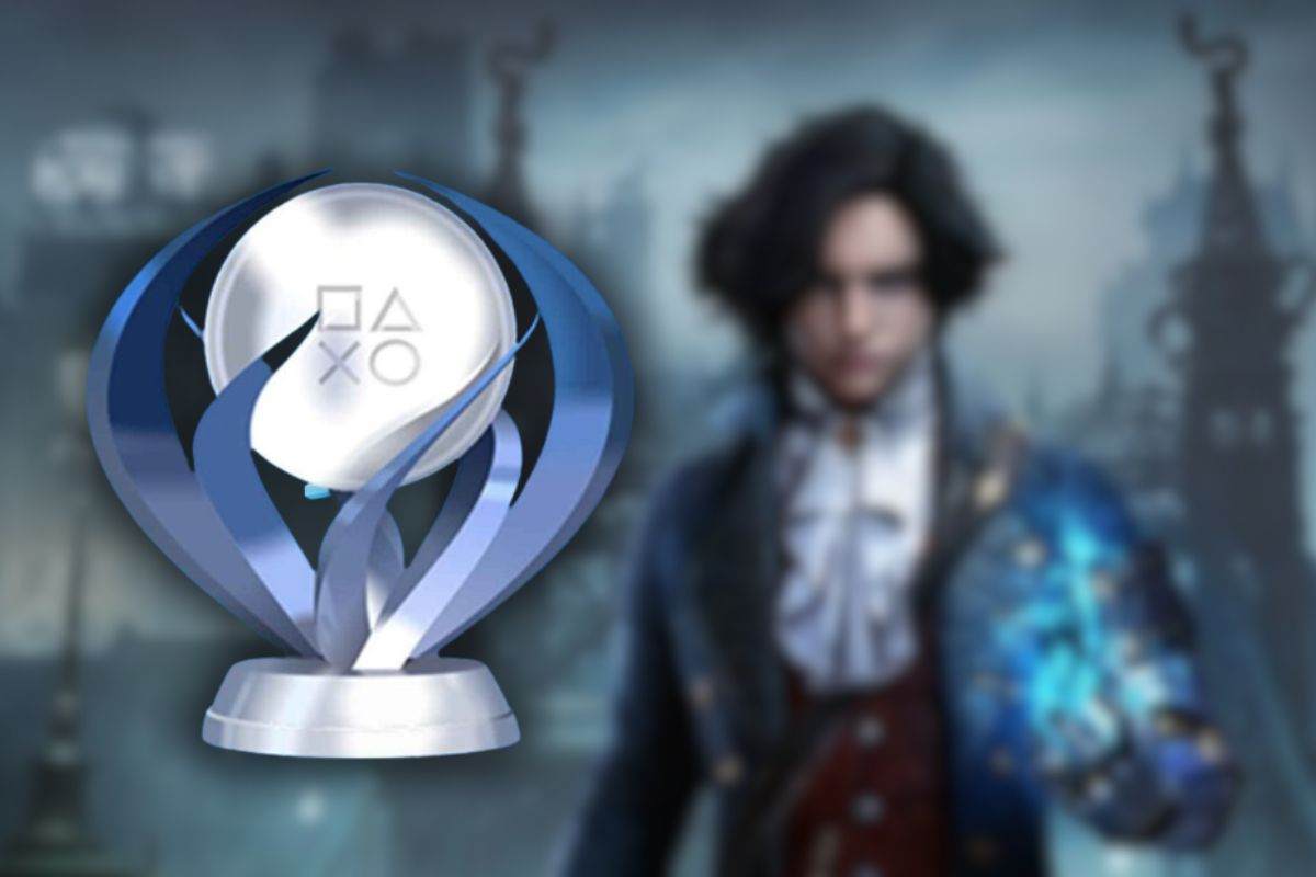 trofeo platino, personaggio ragazzo con braccio meccanico