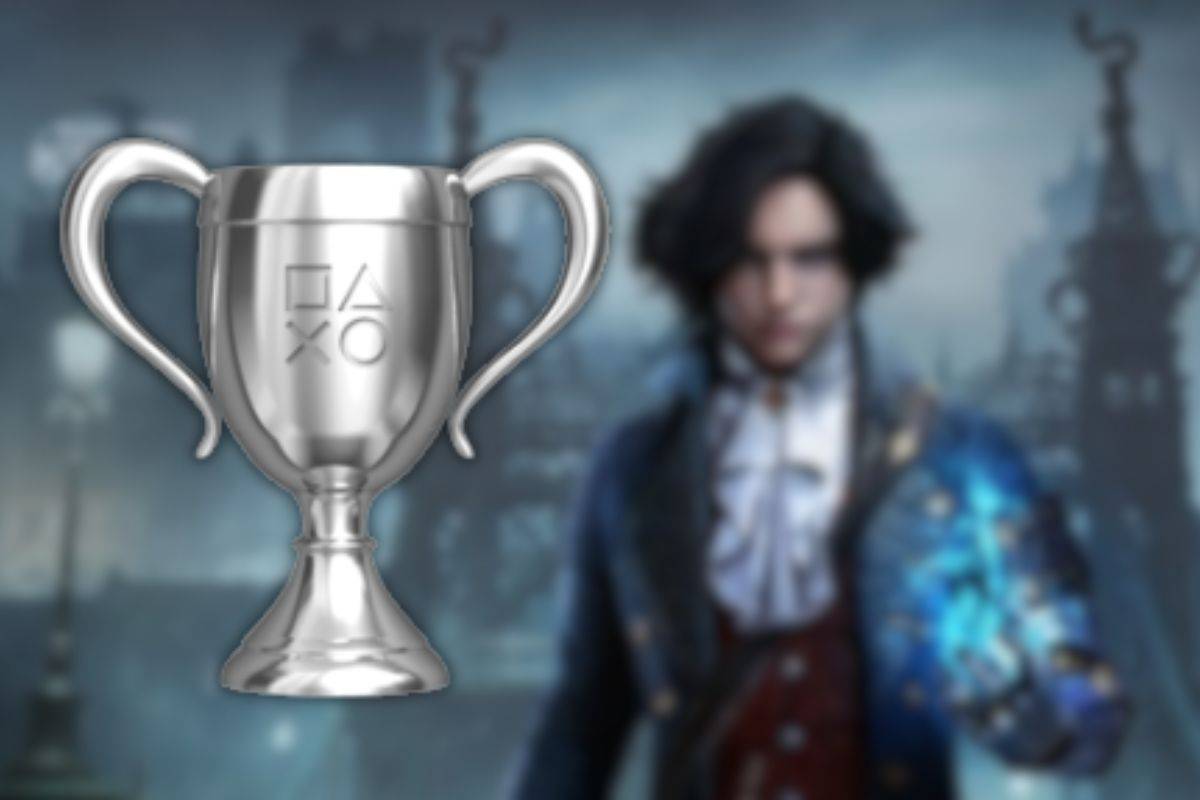 personaggio ragazzo con braccio meccanico, trfeo argento