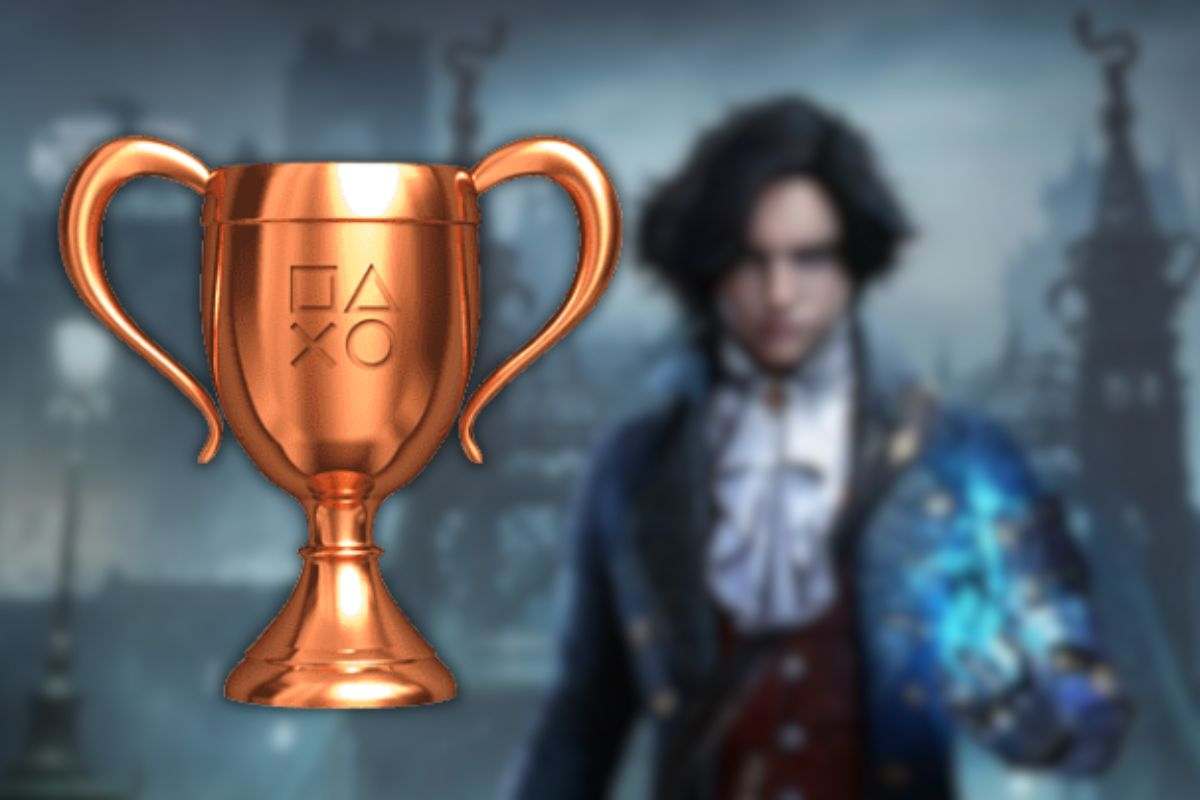 personaggio ragazzo con braccio meccanico, trofeo bronzo