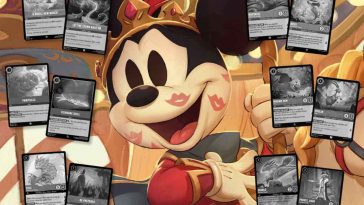 illustrazione disney lorcana set fabled