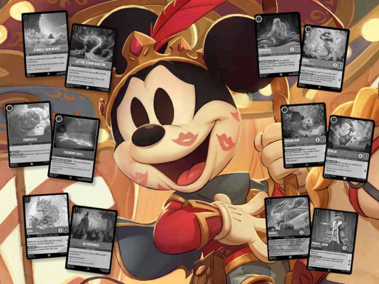 illustrazione disney lorcana set fabled