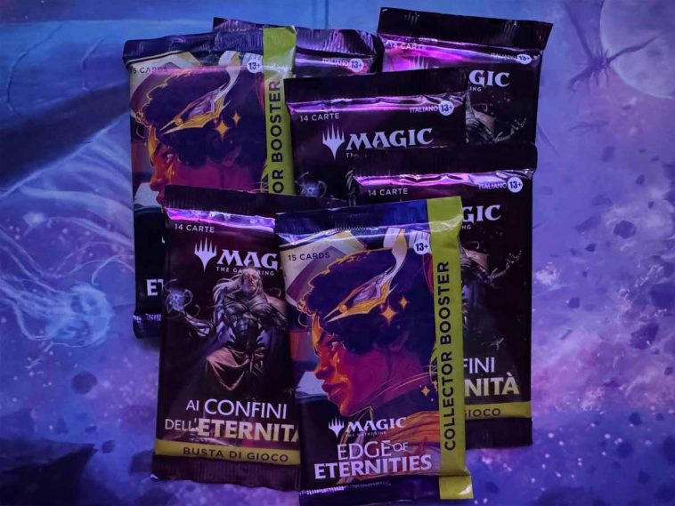 Bustine Play e Collector's del Set Edge of Eternities (Ai Confini dell'Eternità in italiano) di Magic: The Gathering