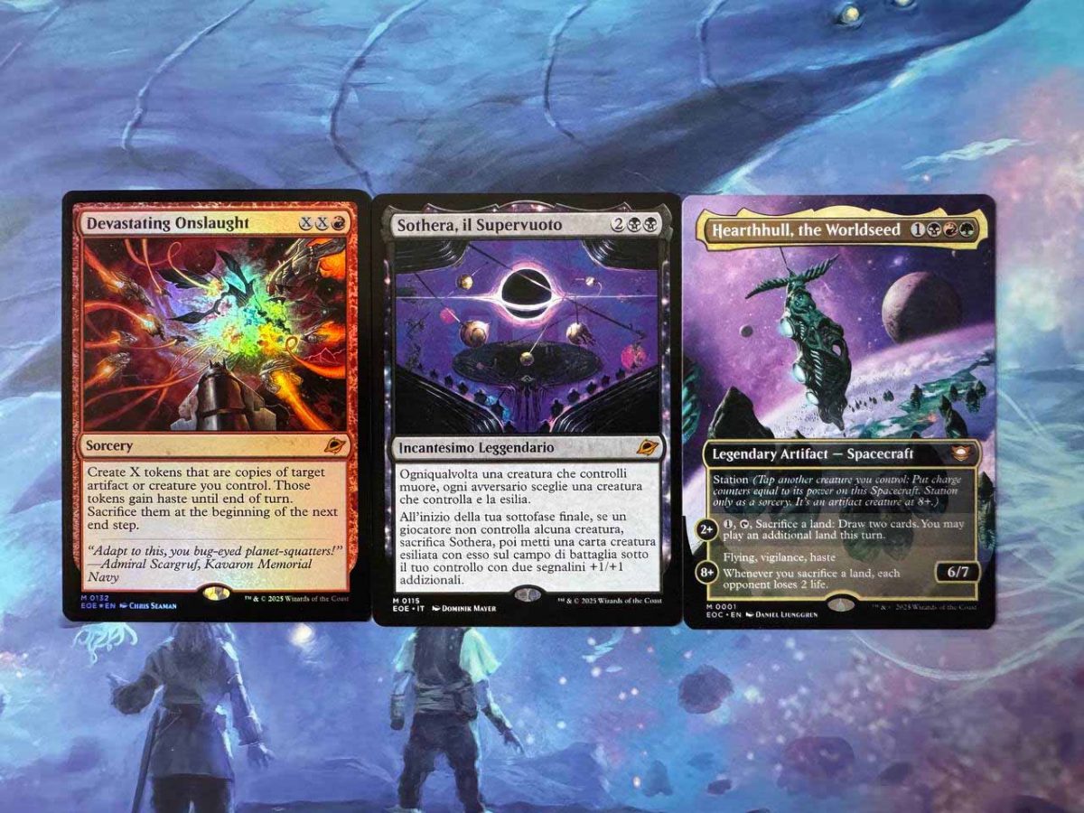 Carte di rarità mitica del set Ai Confini dell'Eternità (Edge of Eternities) di Magic: The Gathering