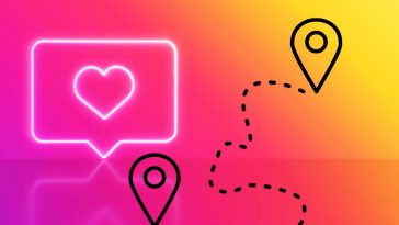 instagram e icone di mappa