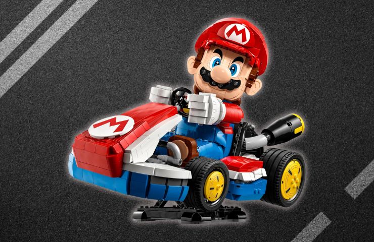 Mario Kart LEGO Super Mario a bordo del kart