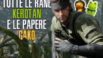 Snake nella giungla con le papere Gako e le rane kerotan