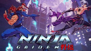 Key art di Ninja Gaiden ragebound con i due protagonisti e il titolo