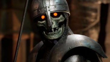 zombie con elmo e spada