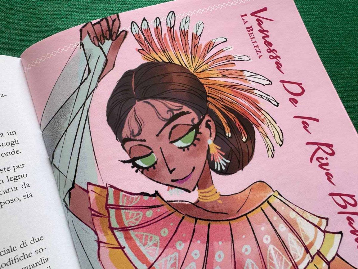 Illustrazione del personaggio de La Beleza di Sangre y Pasión, espansione del GDR Pasión de las Pasiones