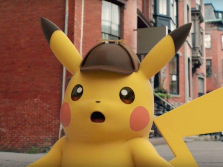 screenshot di detective pikachu con pikachu sorpreso