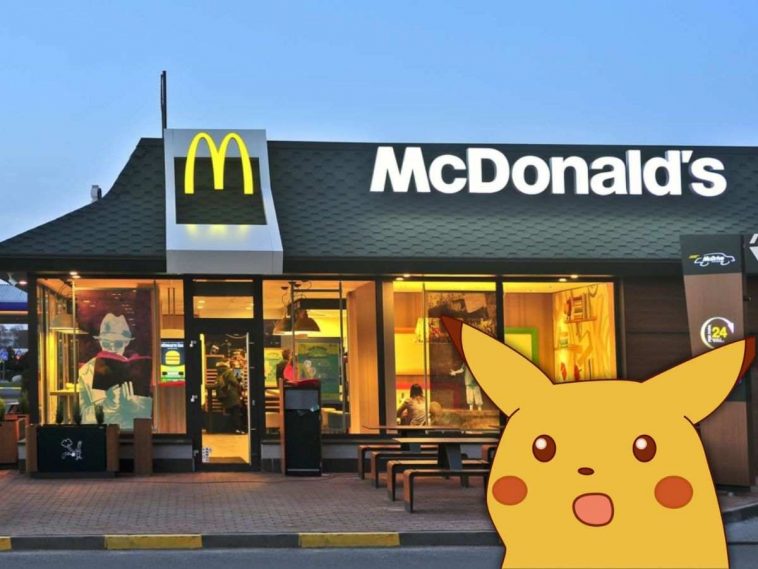 locale mcdonal'ds, pikachu sbigottito