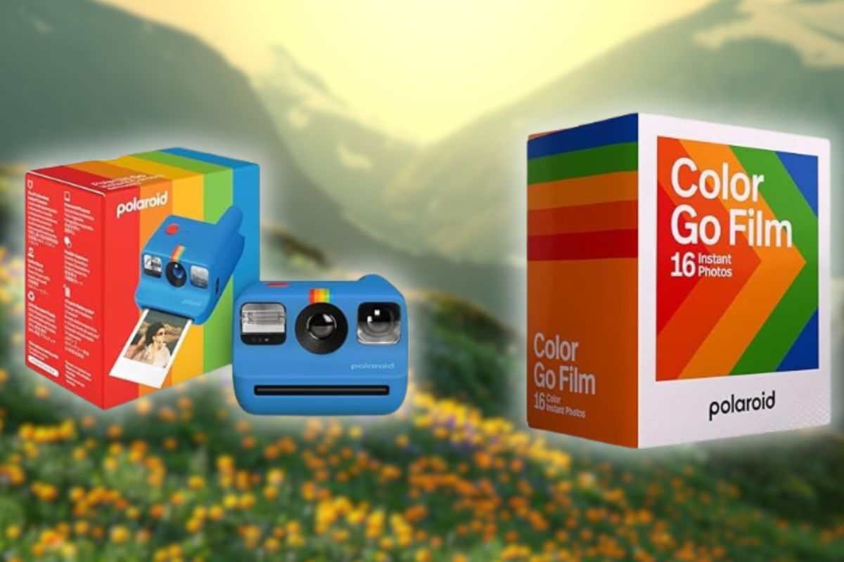 Polaroid Go Generation 2 - Fotocamera istantanea a pellicola - Blu con pellicola a colori per Polaroid Set GO