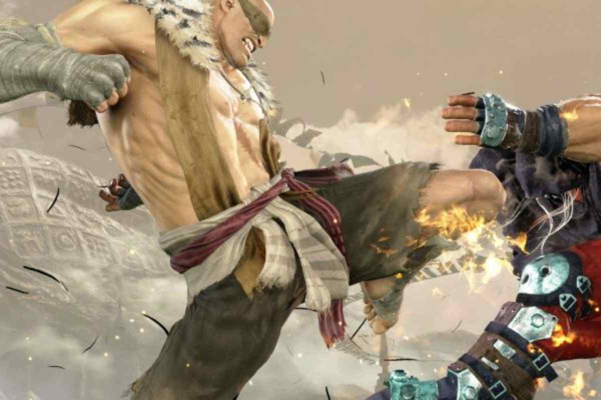 sagat tira una ginocchiata ad avversario