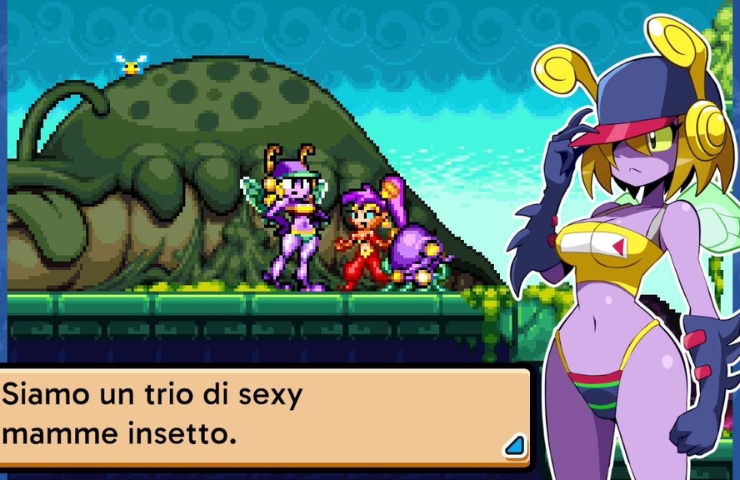 screenshot di shantae risky revolution di un dialogo