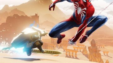 immagine chiave di Sword of the Sea con Spider-Man in primo piano