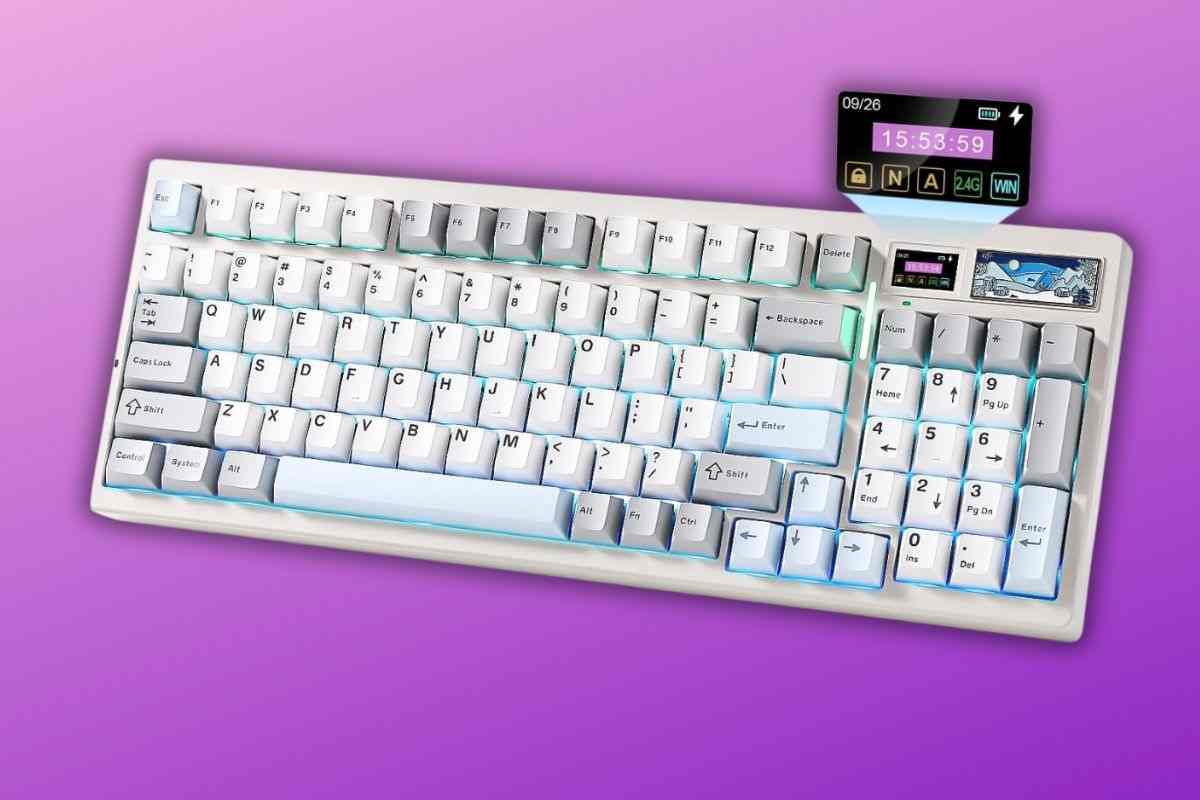 YUNZII IF99 Tastiera meccanica bianca