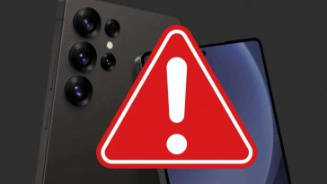 telefono samsung triangolo pericolo