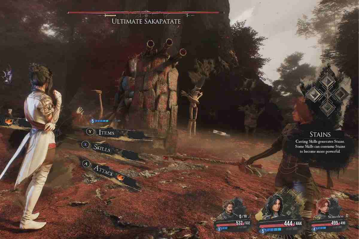 expedition 33 con due personaggi femminili che combattono