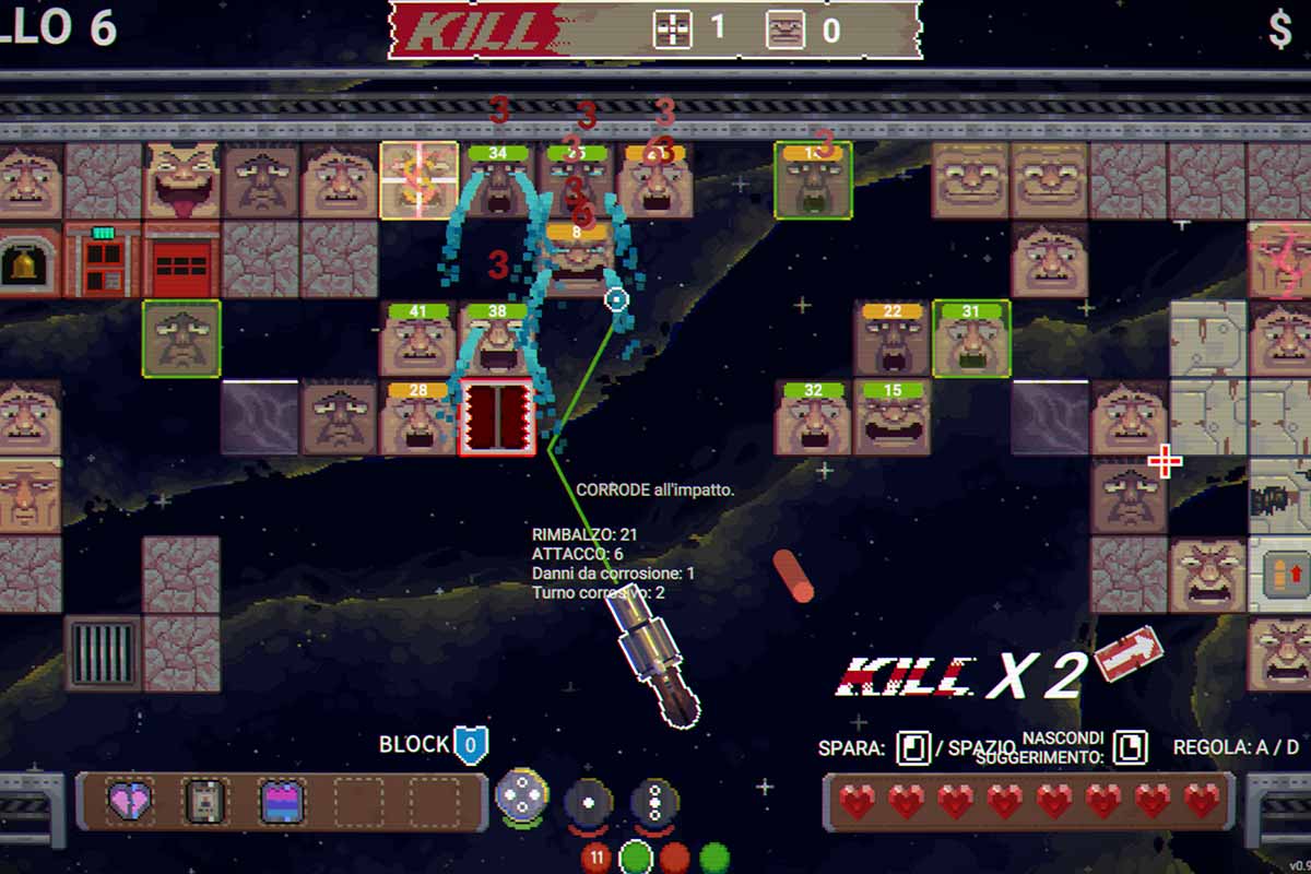 gameplay di Kill the Brickman