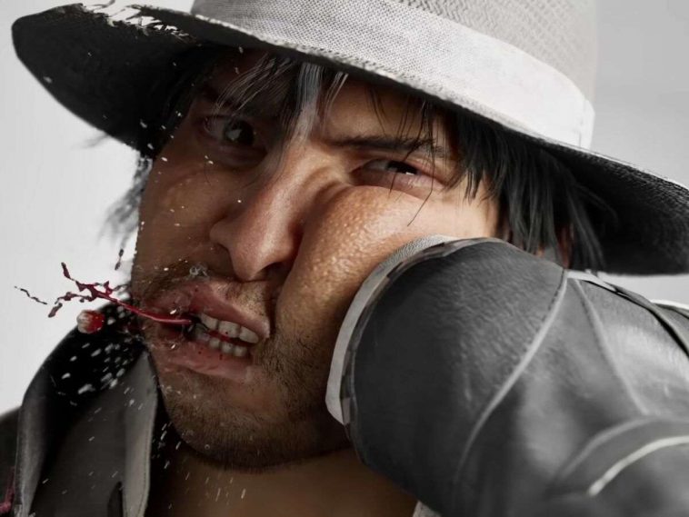 personaggio con cappello colpito da pugno