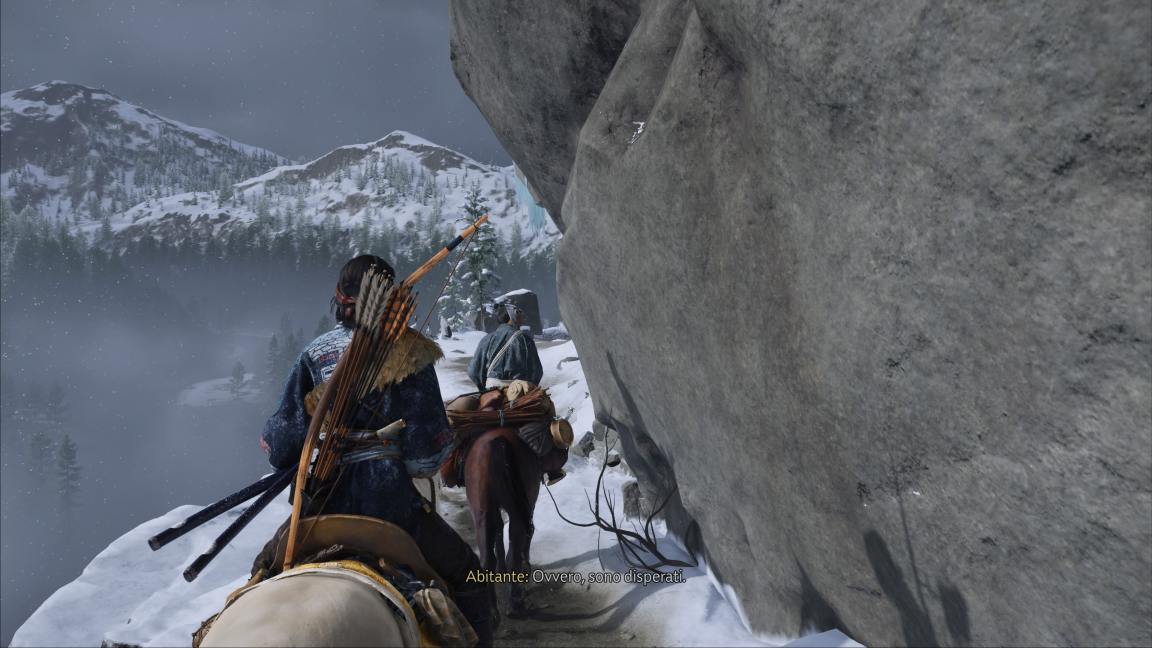 La montagna al nord di Hokkaido in Ghost Of Yotei