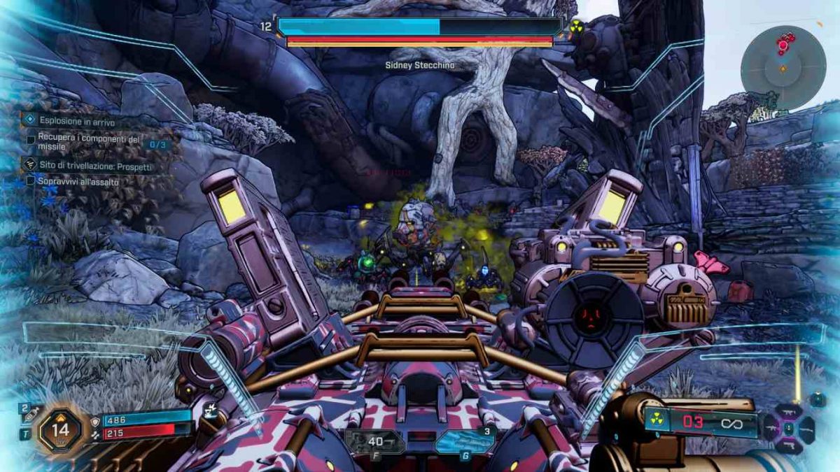 Borderlands 4 mentre utlizzo un arma pesante