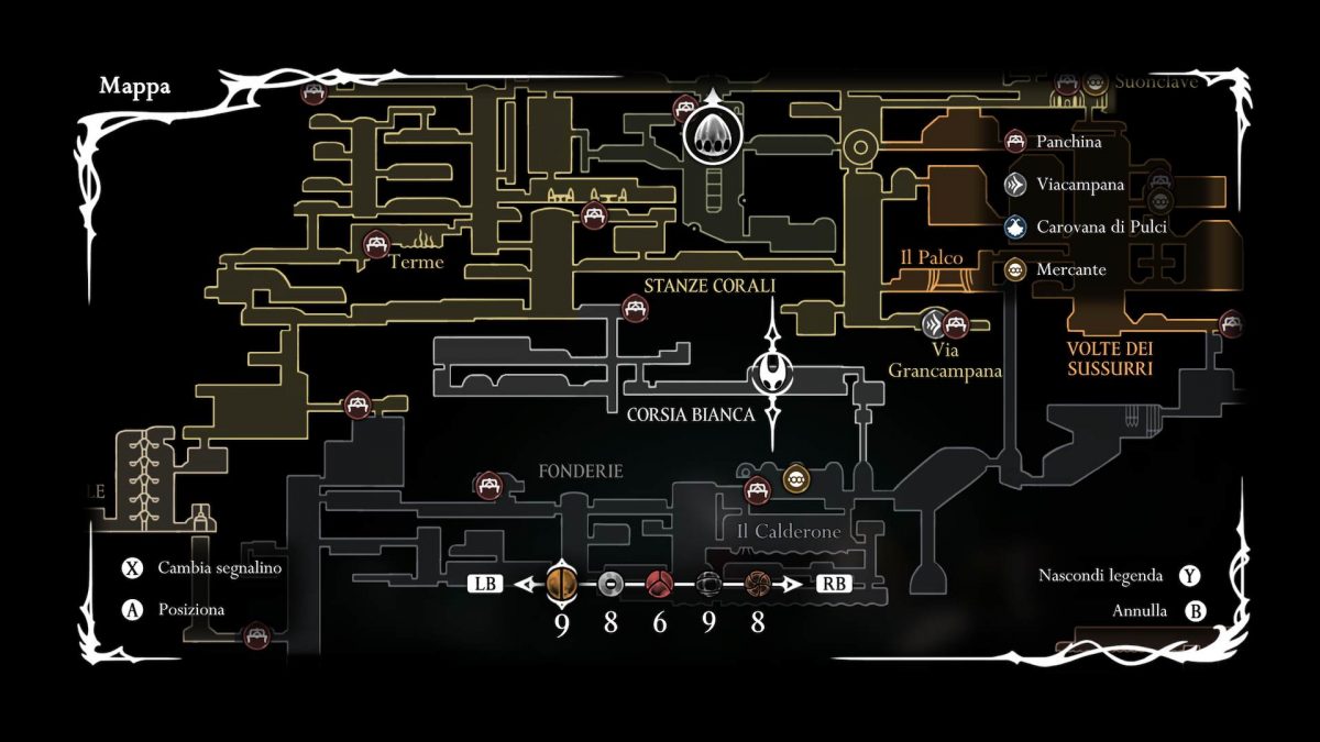 corsia bianca frammento spola dato dalla quest posizione in mappa