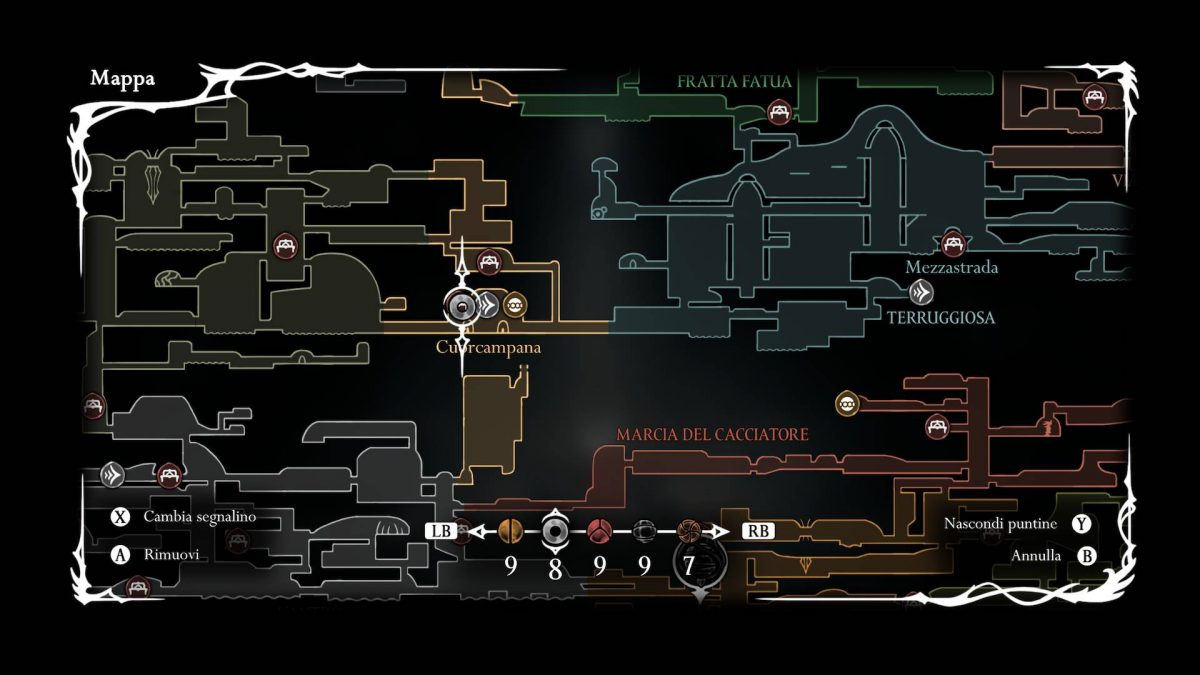 frammento maschera cuorcampana posizione in mappa