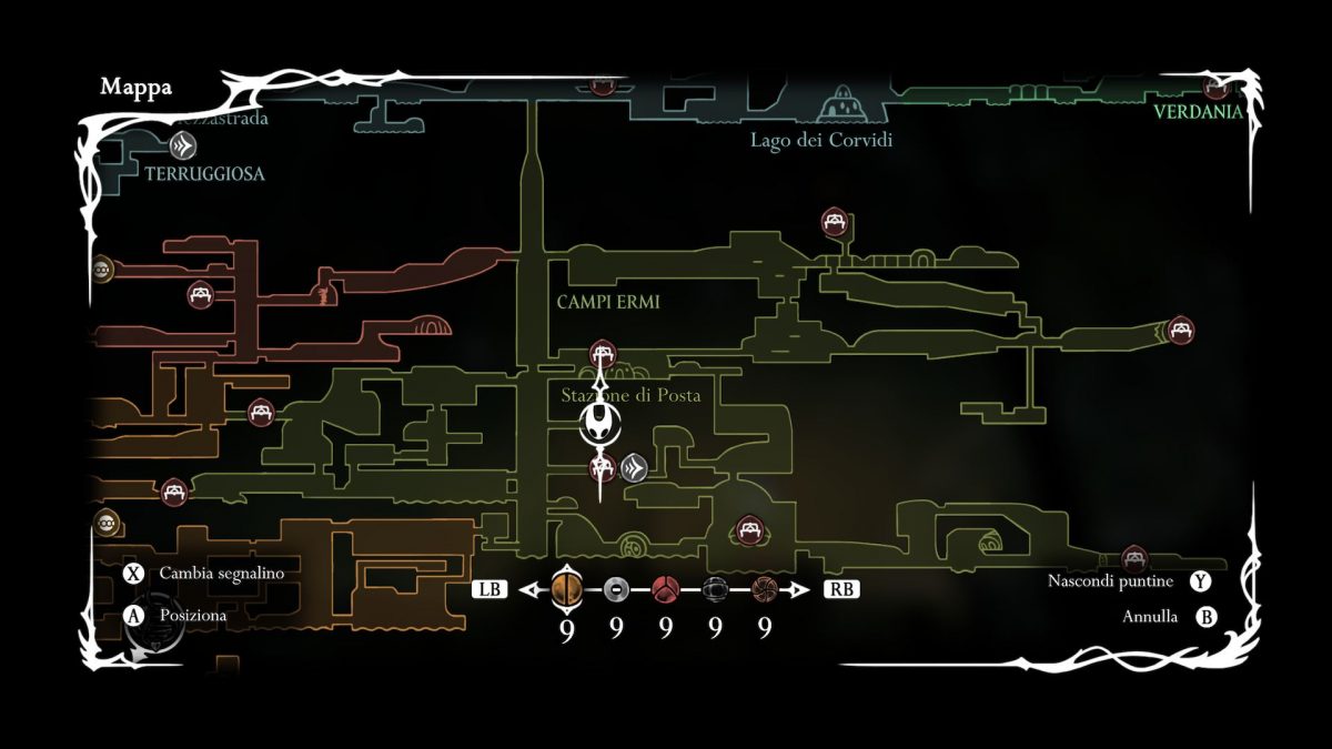 posizione dove trovare curvartiglio