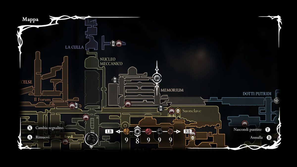 posizione voltrecipienti memorium in mappa