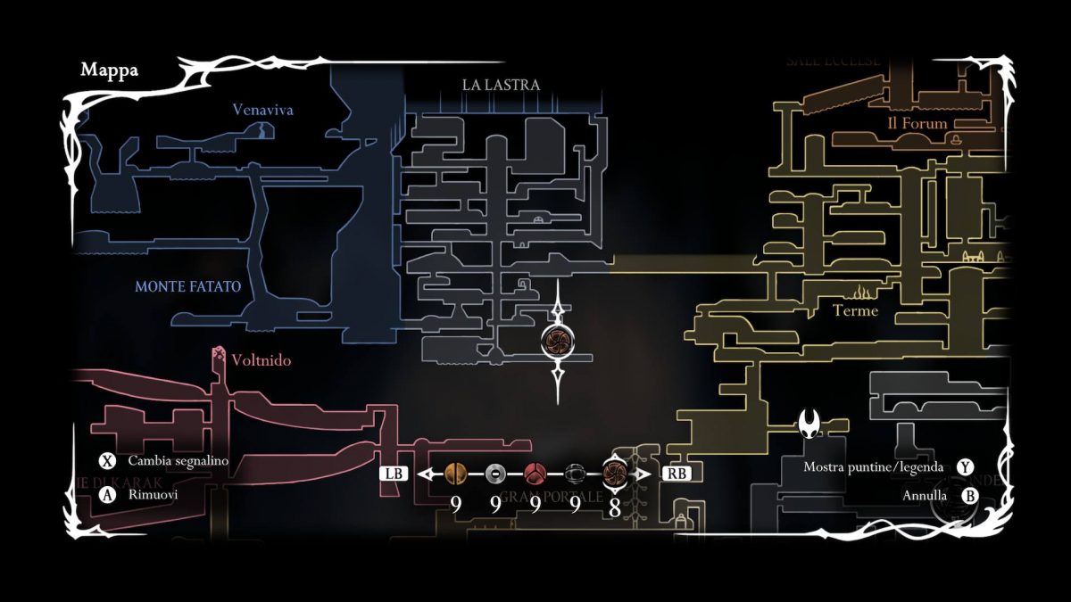 posizione della quinta parte della quest del signor fungo silksong