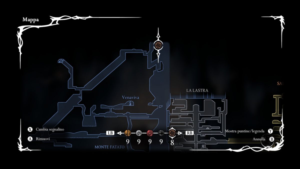 posizione numero sei della quest del signor fungo silksong