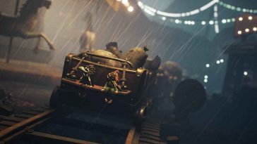 Un treno con a bordo i due protagonisti di Little Nightmares 3