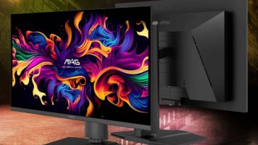 monitor MAG MSI su sfondo tech